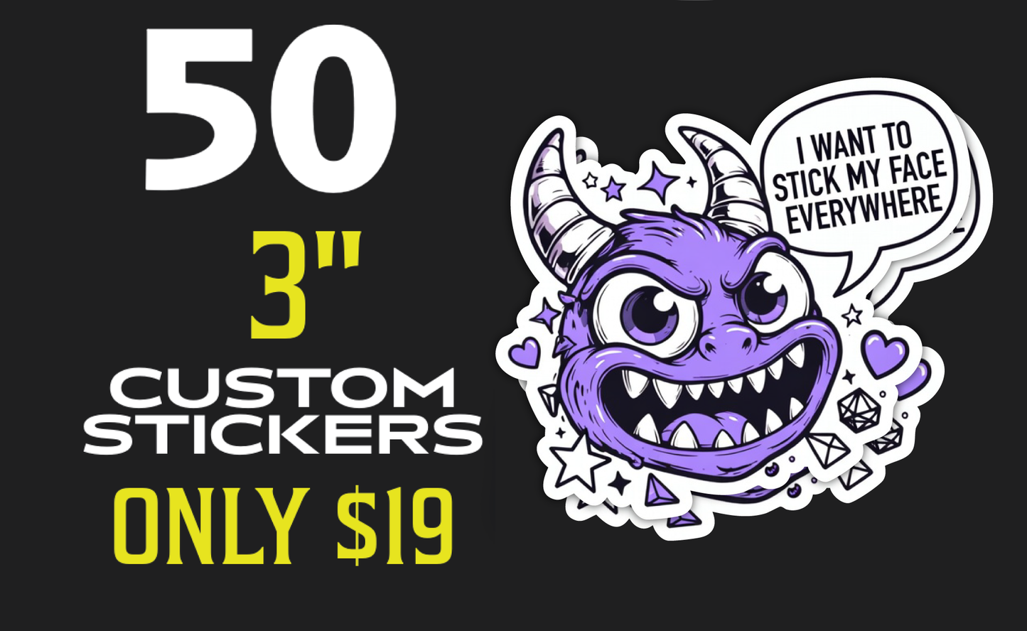 50 3" Stickers