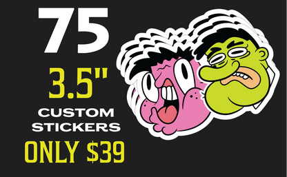 75 3.5" Stickers