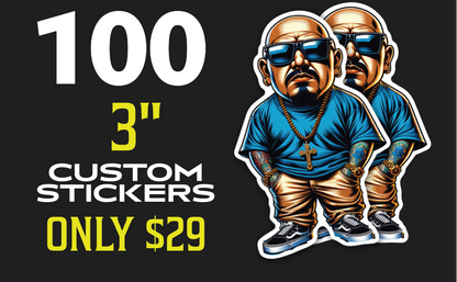 100 3" Stickers
