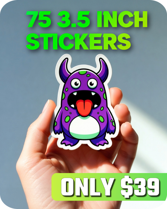 75 3.5" Stickers