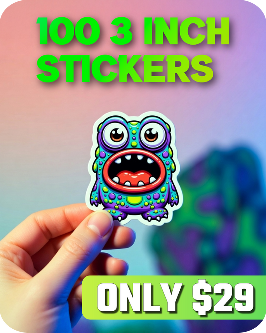 100 3" Stickers