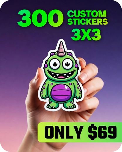 300 3" Stickers