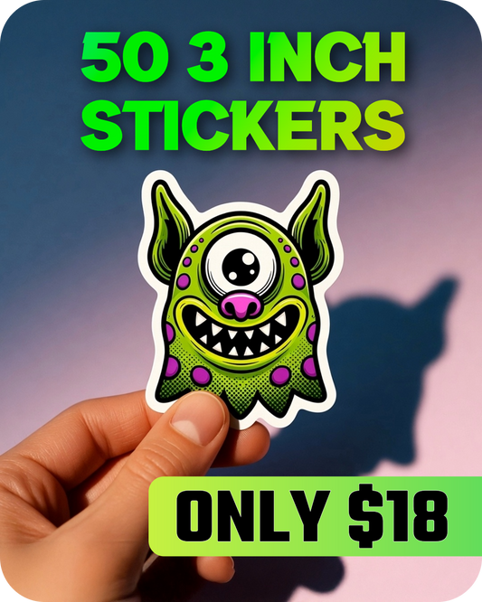 50 3" Stickers