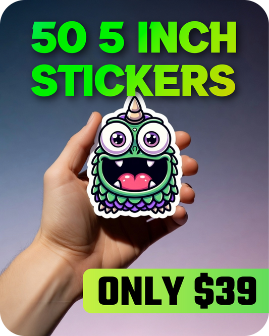 50 5" Stickers