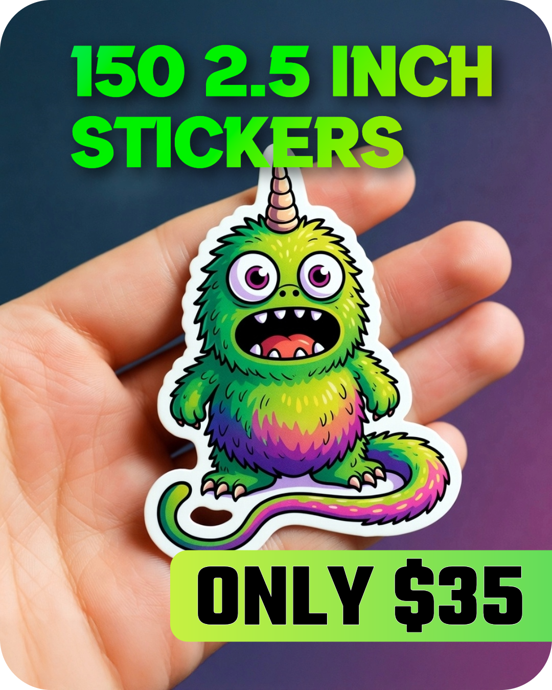 150 2.5" Stickers