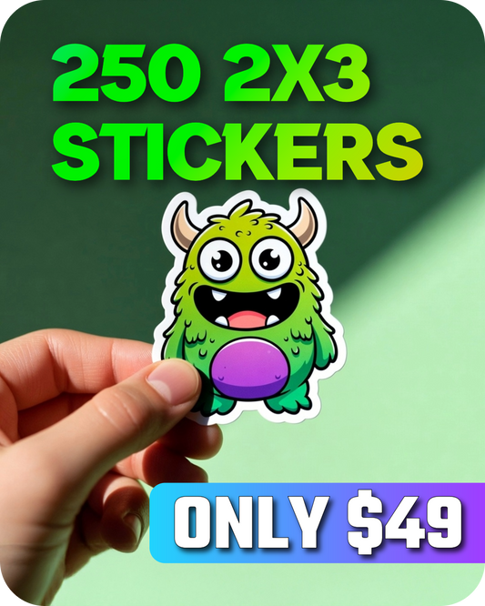 250 2x3 Stickers